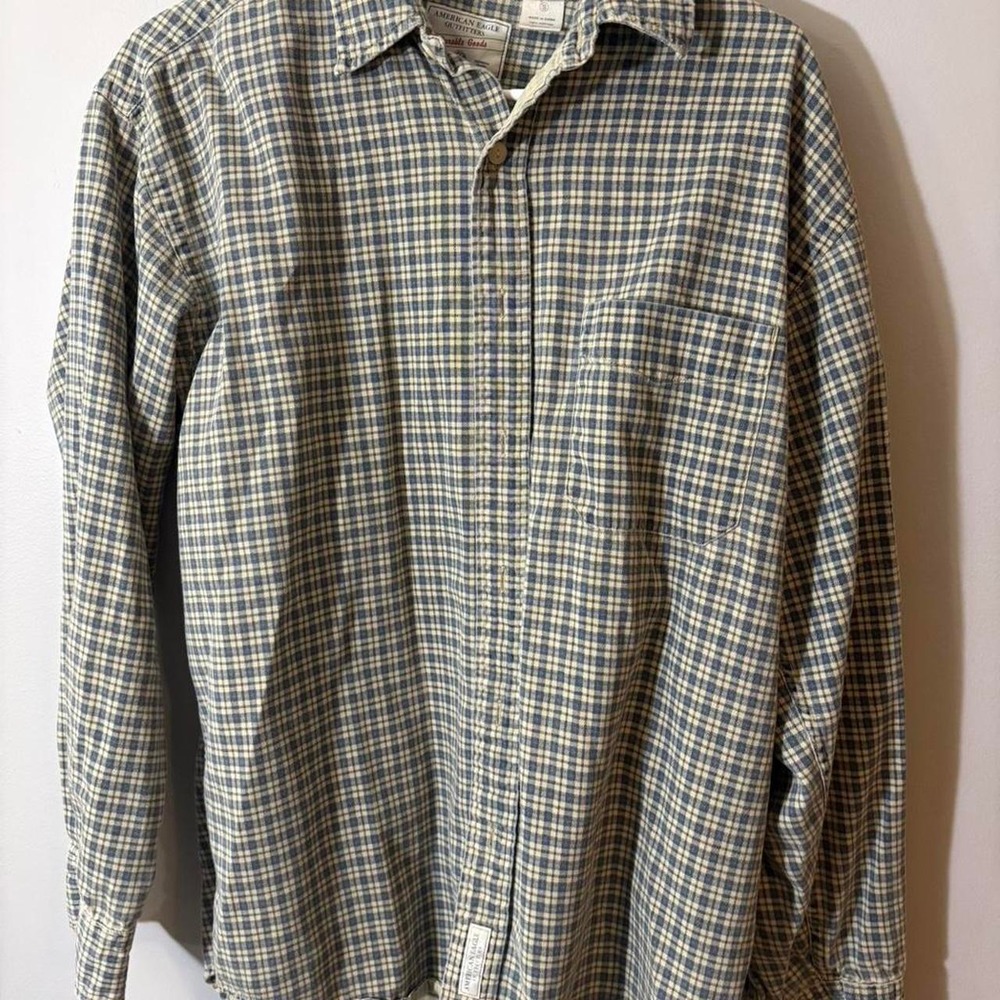 vintage american eagle button down